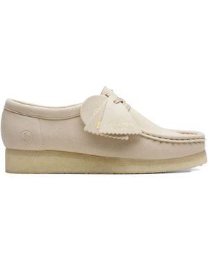 Clarks Wallabee Derby Shoes - White