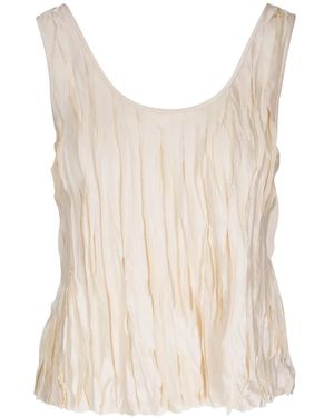Vince Crushed Tank Top - Natural