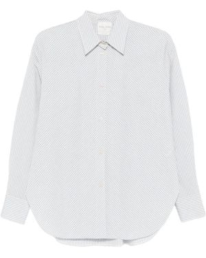 forte_forte Striped Cotton Shirt - White