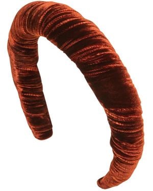 Jennifer Behr Velvet Irene Headband - Brown