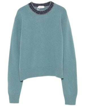 Versace Greca-Pattern Sweater - Blue