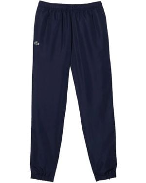 Lacoste Logo-tape Elastic-cuff Trousers - ブルー