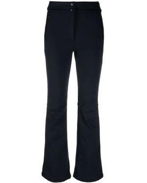 Yves Salomon Soft-Shell Fitted Trousers - Blue