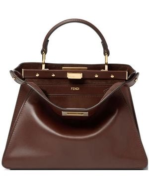 Fendi Small Peekaboo Iseeu Tote Bag - Brown