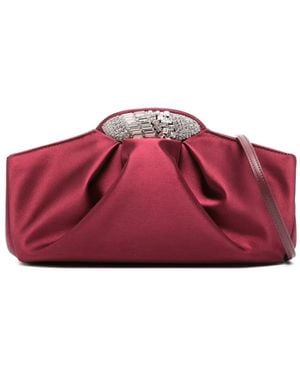 Giuseppe Zanotti Crystal-Embellished Clutch Bag - Pink