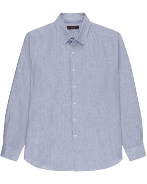 Slowear Linnen Overhemd - Blauw