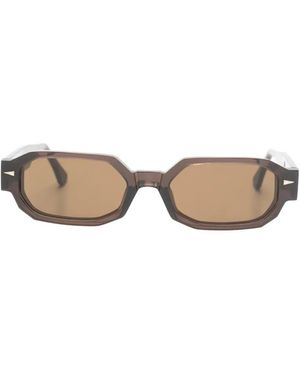 Ahlem Jules Geometric-Frame Sunglasses - Natural