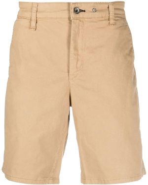 Rag & Bone Straight-Leg Cotton Shorts - Natural