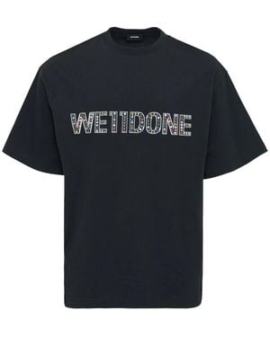 we11done Logo-Embellished T-Shirt - Black