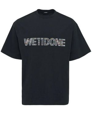 we11done ロゴ Tシャツ - ブラック