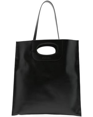 Gherardini Piattina Leather Clutch Bag - Black