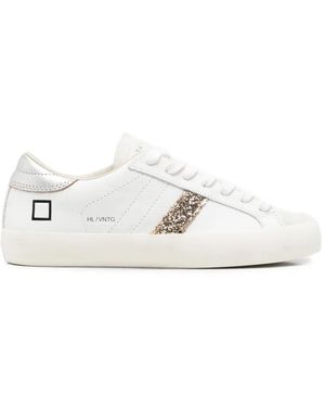 Date Sneakers Mit Glitter-Detail - Weiß