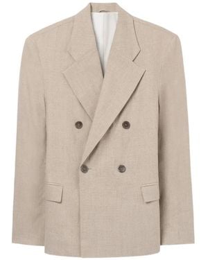 Séfr Donovan Double-Breasted Blazer - Natural