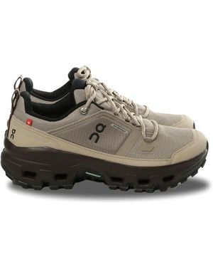 On Shoes Cloudrock Lace-Up Sneakers - Gray