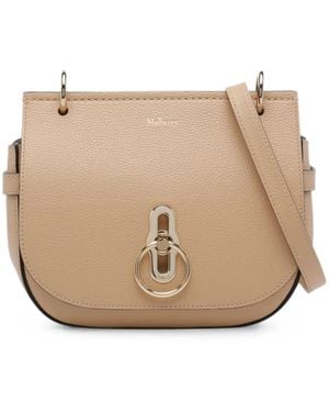 Mulberry Small Amberley Leather Satchel Bag - Natural