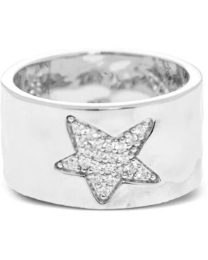 Zadig & Voltaire Bague À Ornements En Cristal - Blanc
