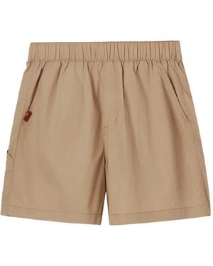 Chocoolate Short À Patch Logo - Natural