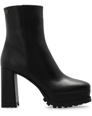 Gianvito Rossi Harlem 70mm ブーツ - ブラック