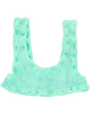 Reina Olga Top De Bikini Ginny Texturizado - Verde