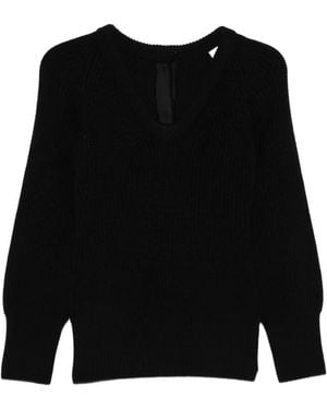 Carven V-Neck Jumper - Black
