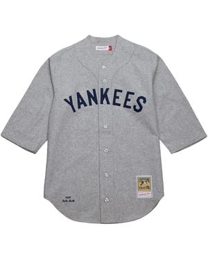 Mitchell & Ness Mlb Yankees 1929 Babe Ruth Shirt - Gray