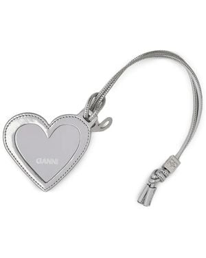 Ganni Hartvormige Bedel - Wit