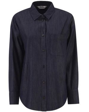 Max Mara Long-Sleeve Denim Shirt - Blue