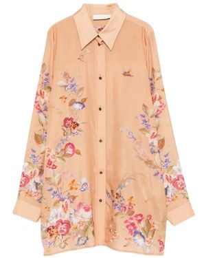 Zimmermann Patience Floral Shirt - Pink