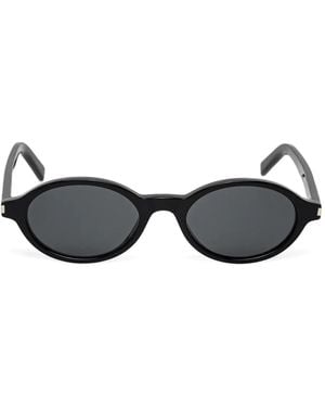 Saint Laurent Oval-Frame Sunglasses - Black