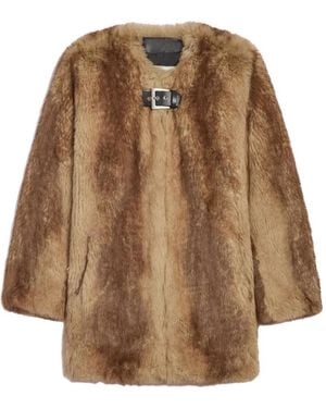 Apparis Petra Single-Breasted Coat - Brown