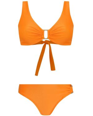 Amir Slama Bikini Con Detalle De Hebilla - Naranja