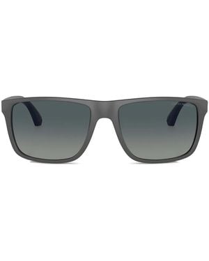 Emporio Armani Logo-Plaque Sunglasses - Grey