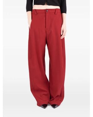 Societe Anonyme Bloom Wide-Leg Trousers - Red