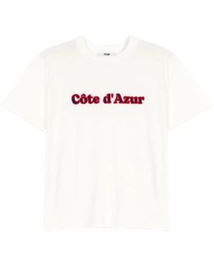 Maje Short-Sleeve T-Shirt - White