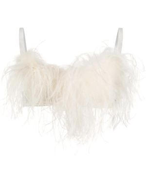 Gilda & Pearl Feather-Detail Esme Bra - Multicolour