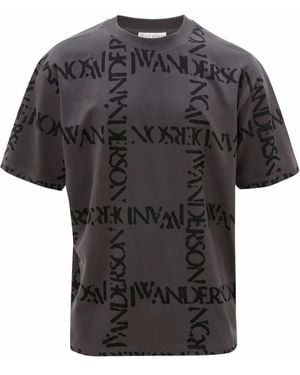 JW Anderson ロゴ Tシャツ - グレー