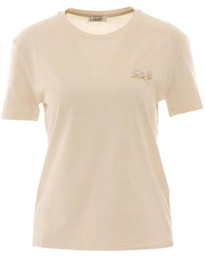 Liu Jo Printed T-Shirt - Natural