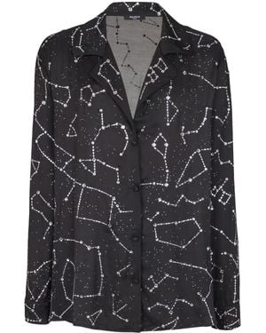 Balmain Constellation エンブロイダリーシャツ - ブラック