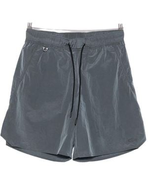 Oakley Logo-Embroidered Drawstring Shorts - Grey