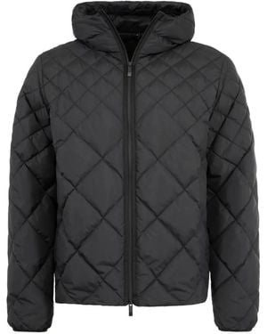 Moncler Merak Hooded Quilted Jacket - Black