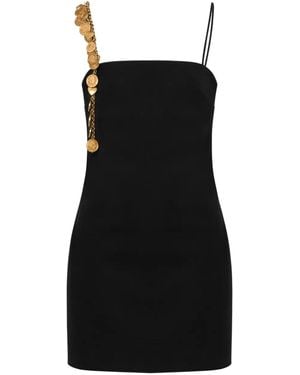Moschino Kleid Mit Zierkette - Schwarz