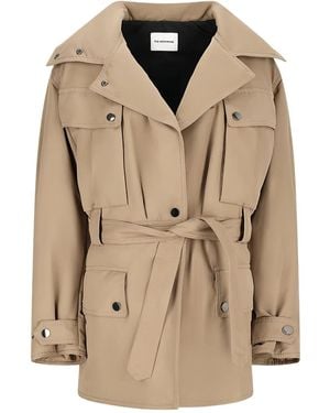 ANDAMANE Belted Cargo-Pocket Jacket - Natural