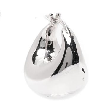 Missoma Sculptural Chubby Hoop Earrings - White