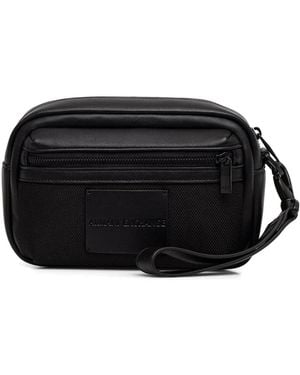 ARMANI EXCHANGE トラベルポーチ - ブラック