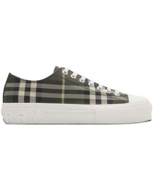 Burberry Karierte Sneakers - Grau