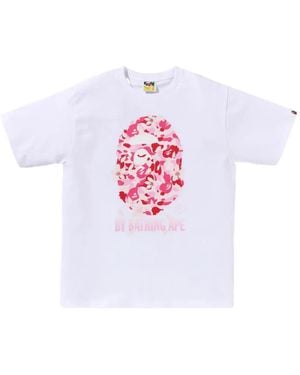 A Bathing Ape Floral-Print T-Shirt - White