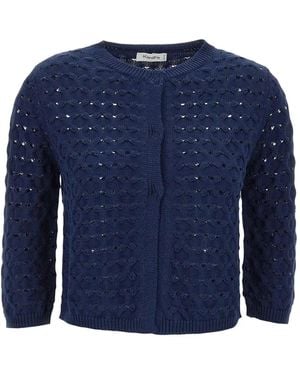 Kangra Cotton Cardigan - Blue