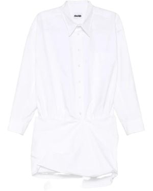 Magliano Crispy Bicchierino Shirt Dress - White
