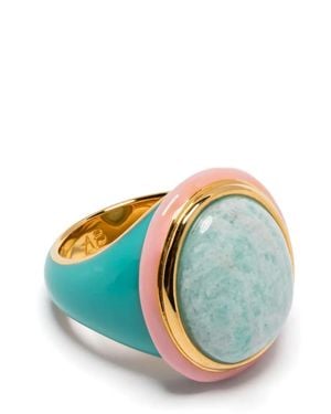 Aurelie Bidermann Tabarin Amazonite Ring - Blue