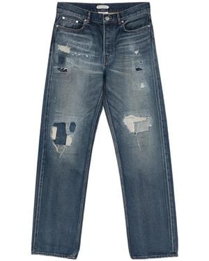 JW Anderson Patchwork Straight Leg Jeans - Blue